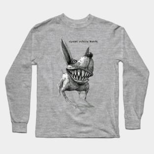 Great White Bark -with text Long Sleeve T-Shirt